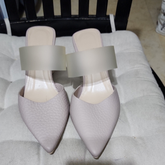 RUSELL&BROMLEY Shoes - Elegant Women's Slip-On Mules in Light Gray